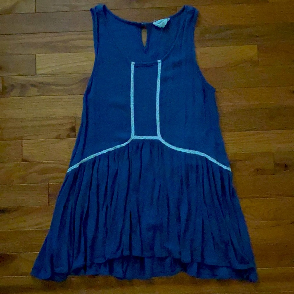 Blue boho tank size small
